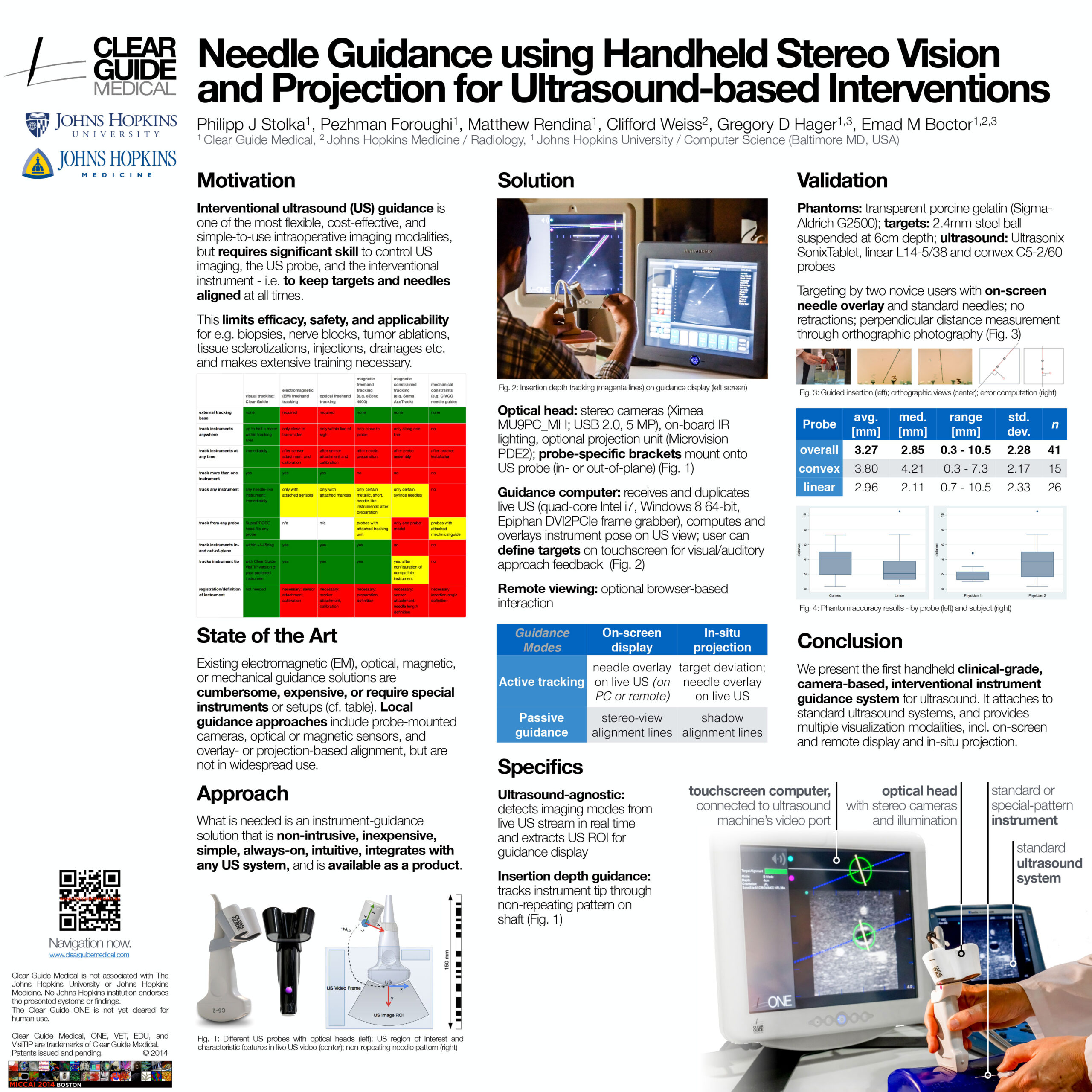 Needle Guidance using Handheld Stereo Vision and Projection for Ultrasound-based Interventions